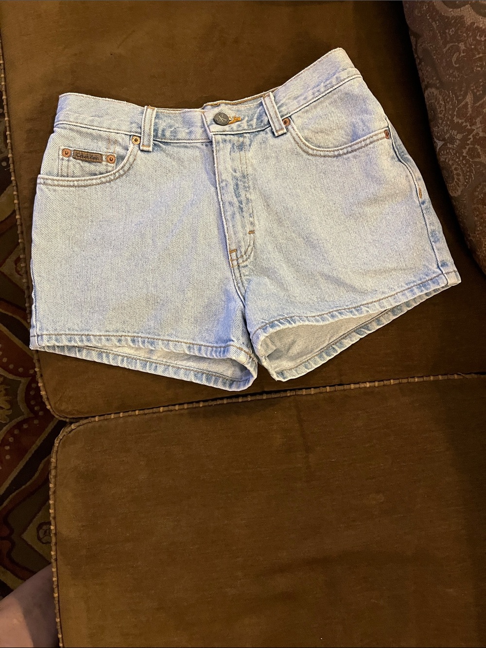 Calvin Klein Light Blue Denim Women's Shorts